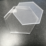 Acrylic Hexagon Blanks (Clear)