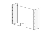 Plexiglass Barrier with Wings - PPE