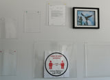 Acrylic Poster/Sign holders for Office, Hospital, Restaurant, Advertisement, School, Home, Art, Weddings, Craft, and many more