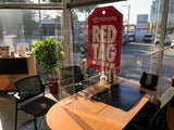 Plexiglass Barrier with Wings - PPE