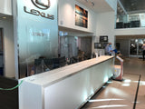Free Standing Plexiglass Barrier with Acrylic Feet