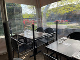 Floor Standing Plexiglass Barrier