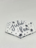 Acrylic Hexagon Blanks (Clear)