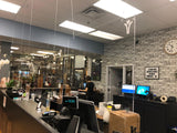 Hanging Plexiglass Barriers - Clear Partitions
